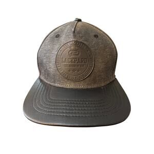 The Lackpard Premium original flat bill Hat OSFA adjustable grey black